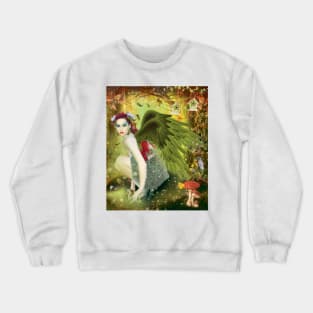 Green Angel Crewneck Sweatshirt